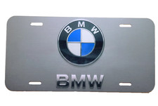  Mirrored Fits BMW Style License Plate Raised...