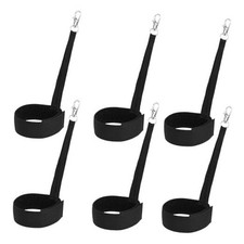 6pcs Ski Glove Leash with Metal Hooks, Nylon Metal Glove Wrist Straps for