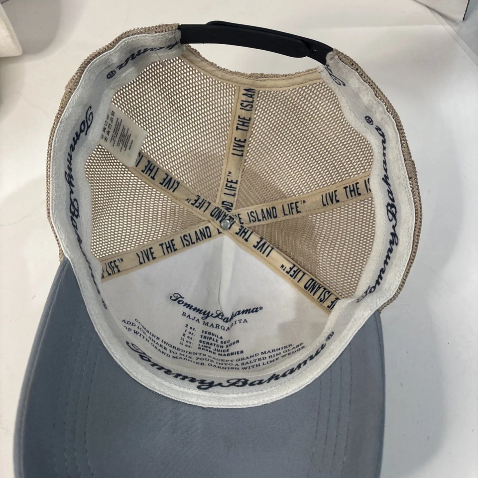 Tommy Bahama Hat Snapback Mesh Trucker Island Life Cap Beach Logo Marlin Fish - Image 4 of 4