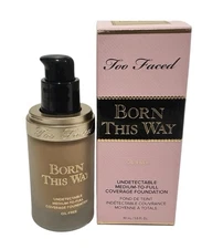 Too Faced Born This  Way Medium to Full Coverage Foundation Light Beige 1oz/30ml