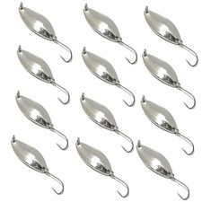 12 Pcs Fishing Fishing Spoons, Hard Lure Micro Spoon Trout Lures Bass Lures 