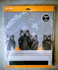 Crafts Jolee's Halloween Decor Kit 3D 6 Spooky Owls Black Decorations Paper