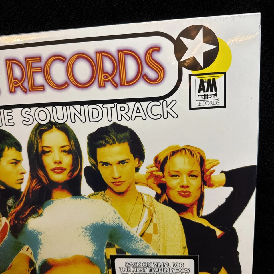 Empire Records The Soundtrack Translucent Emerald Lemon Color Vinyl 2LP Record - Imagem 3 de 4