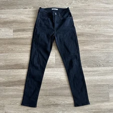 Levi’s 721 High Rise Skinny Denim Jeans Black Womens 27X28