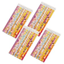 192 PCS Birthday Wood Pencils Bulk With Eraser For Gift Office Supply