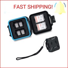 JJC 12 Slots Portable SD Micro SD Memory Card Case, Water-Resistant and Anti-Sho