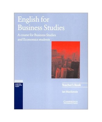 English for Business Studies Teacher's book: A Course for Business Studies and E