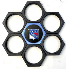 Hockey Puck Holder Expandable Hexagonal Display Custom Puck Stand