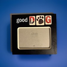 Dog Picture Frame "Good Dog " 4x6 Size Wooden Free Standing Back Loading