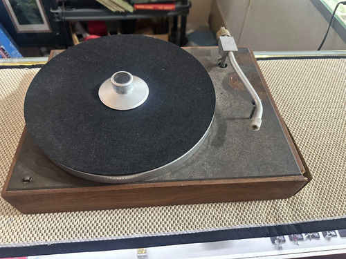 Vintage Acoustic Research AR XA Turntable Oiled Walnut For Parts Read