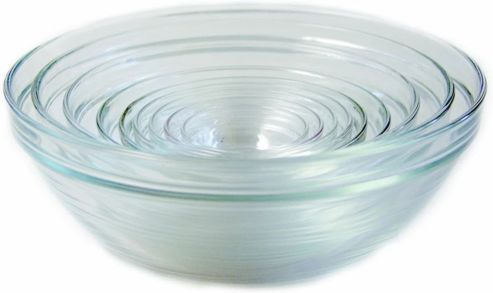 Stackable Glass Bowl Collection - Made In France - Image 2 of 3
