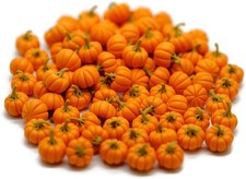 1shopforyou 20 Psc  Fake Fruit Artificial Mini Pumpkins Halloween Home Small