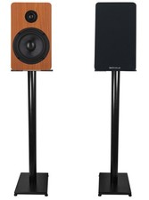 Pair Rockville RockShelf 58C Classic 5.25" Home Bookshelf Speakers w/37" Stands