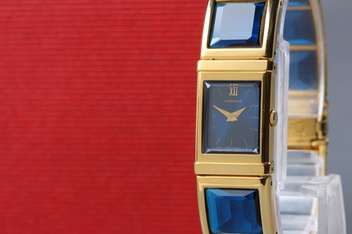 Vintage 1992 N MINT Seiko Lassale 1E50-525A Bangle Quartz Womens Watch JAPAN