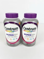 2 Centrum Silver Women 50+ Multivitamin Supplement 200 Tablets Exp 10/25 2 Pack