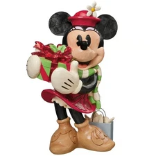 New Disney Christmas Holiday Statue Minnie by Jim Shore, 8.5"Wx11.75"L x18"H