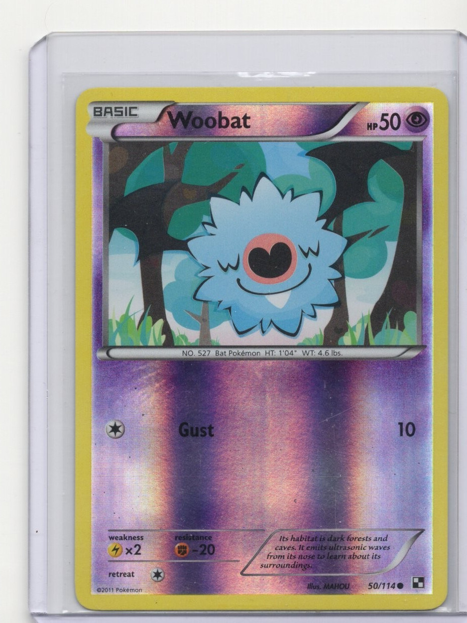 woobat holographic Pokémon card FREE SHIPPING!!!