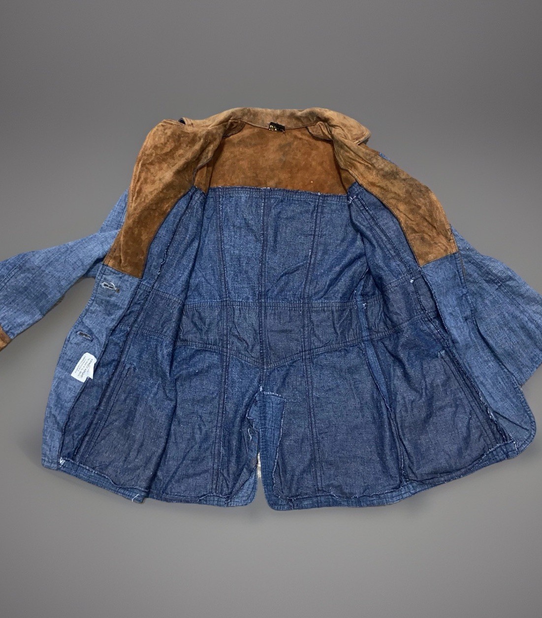 Vintage Patchwork Leather Western Jacket 70s Brow… - image 3