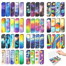 96 Pieces Unique Anxiety Sensory Stickers - 2 Textured Fidget Strip Surfaces