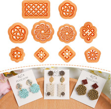 Knot Polymer Clay Cutters - 10 Pcs Weave Knot...