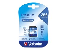Verbatim Premium 256GB SDXC Class 10 UHS-I 90MB/s 10MB/s Class 10 44026