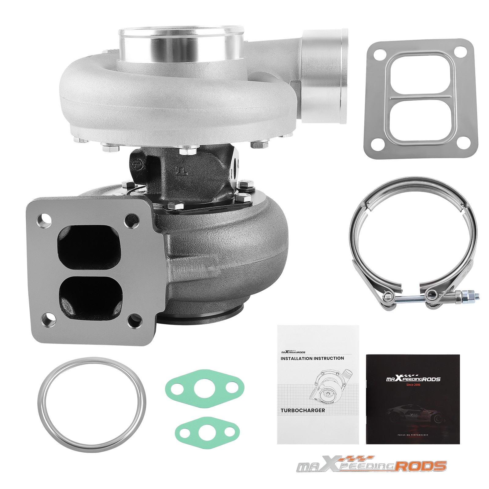 Upgrade Street Wheel T4 Twin Scroll Turbocharger For 4.0l-6.0l Engines 600+hp