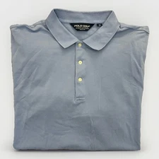 Polo Golf Ralph Lauren Men's Polo Shirt Size XL Blue Short Sleeves Stretch EUC