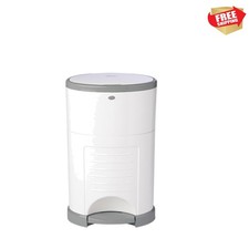Diaper EKO Classic Diaper Pail, White ONLY Eco-Friendly Diaper Pail Made wi...
