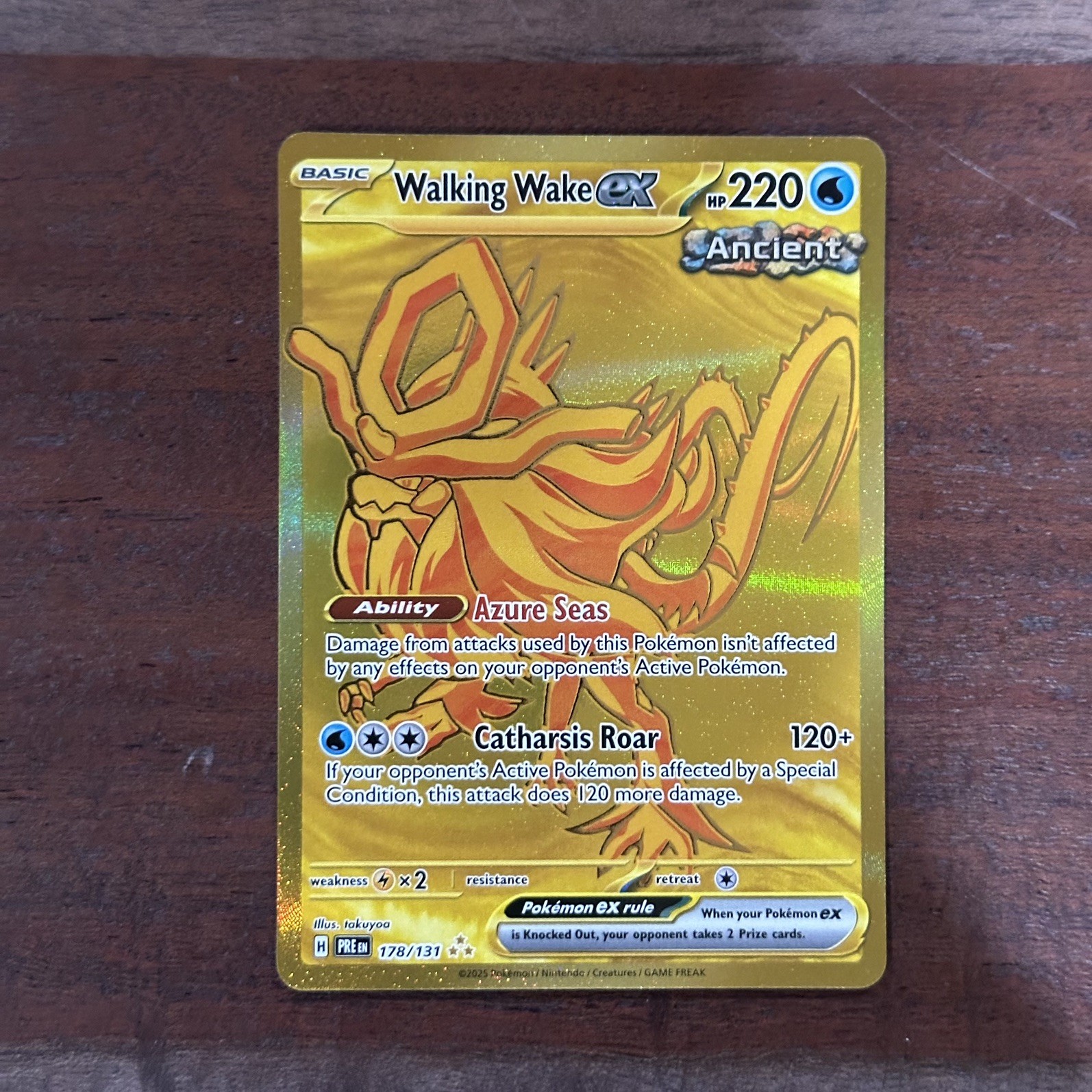Walking Wake ex Hyper Rare SV: Prismatic Evolutions 178/131 NM