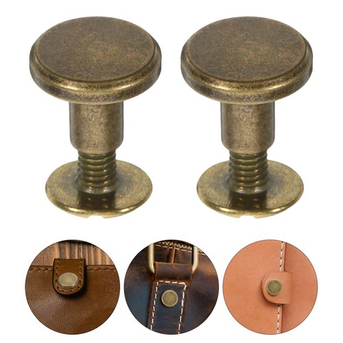 10 Pcs Rivetti Della Suocera Libro Mastro Di Jeans Vite Rilegatura - Foto 4 di 12