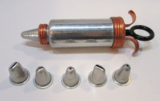 Vintage 1960s Aluminum Syringe Style Plunger Cake Frosting Decorator Cookie Icer