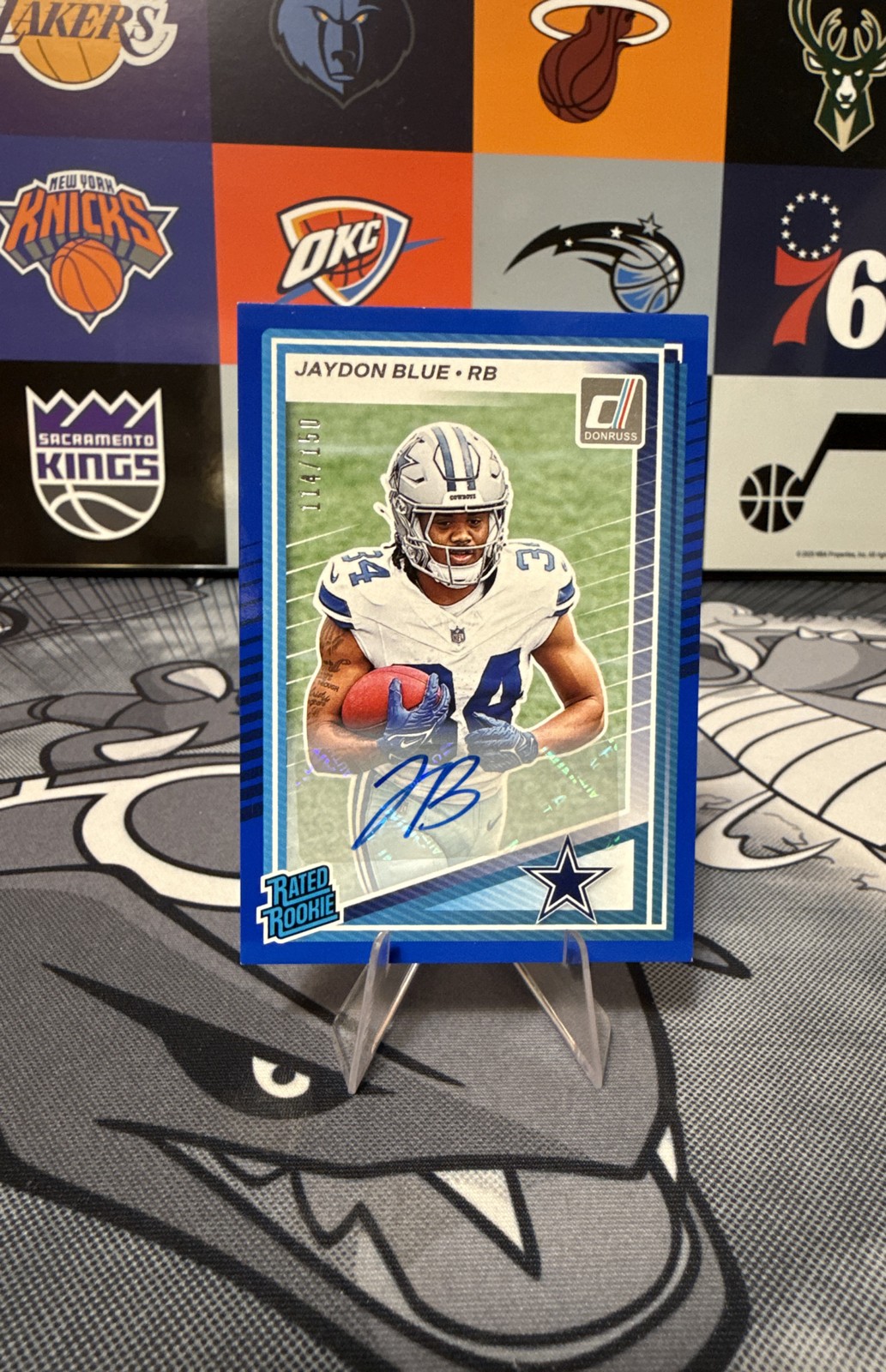 2025 Panini Donruss - Rated Rookie Jaydon Blue #308 Blue Autographs /150 ( RC)