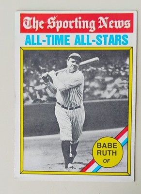 1976 Topps - The Sporting News AllTime All-Stars Babe Ruth #345