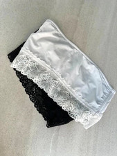 Bandeau bh bustier spitze zusammen oder einzeln set schwarz wei&szlig; M 40