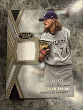 Josh Hader #’d /395 2020(MEM) Patch Tier One Baseball Relic Game Used