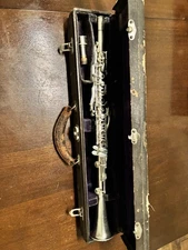 RARE ANTIQUE C.G. Conn Pan American Brilliante Intermediate METAL Clarinet