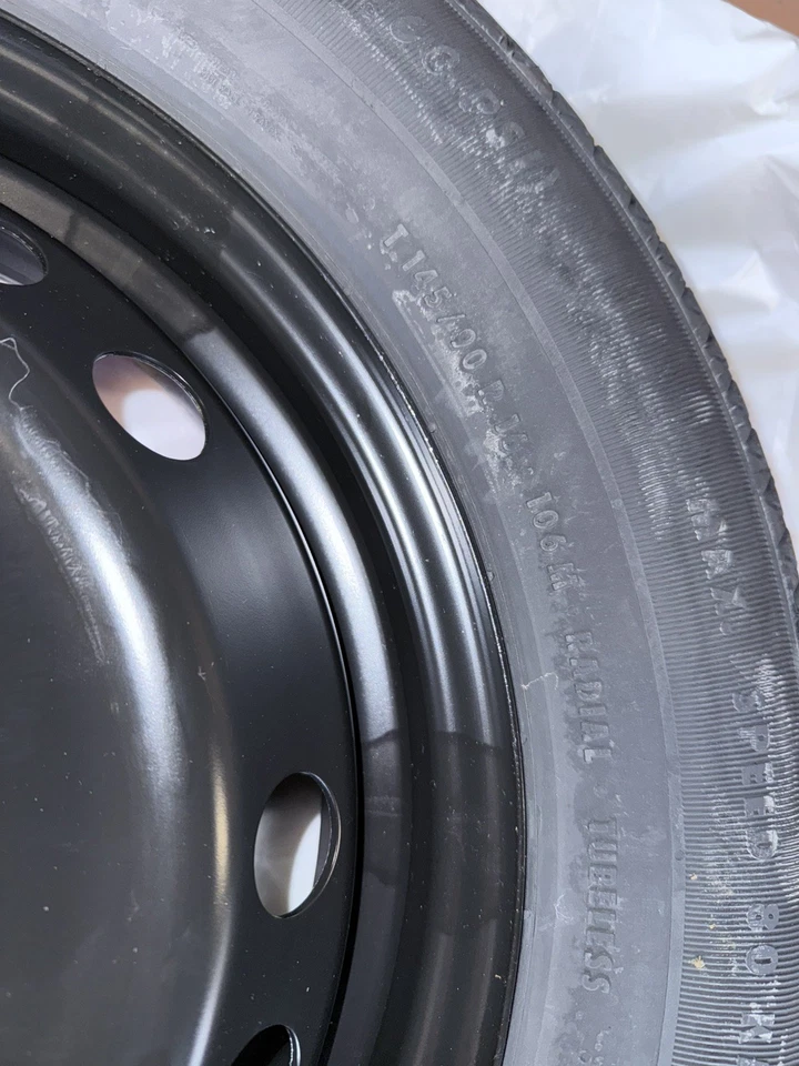 Ersatzrad Notrad 5x114,3 4Tx16 ET40 Reserverad T145/90 R16 Renault Kadjar Bj.16 - Bild 3 von 4