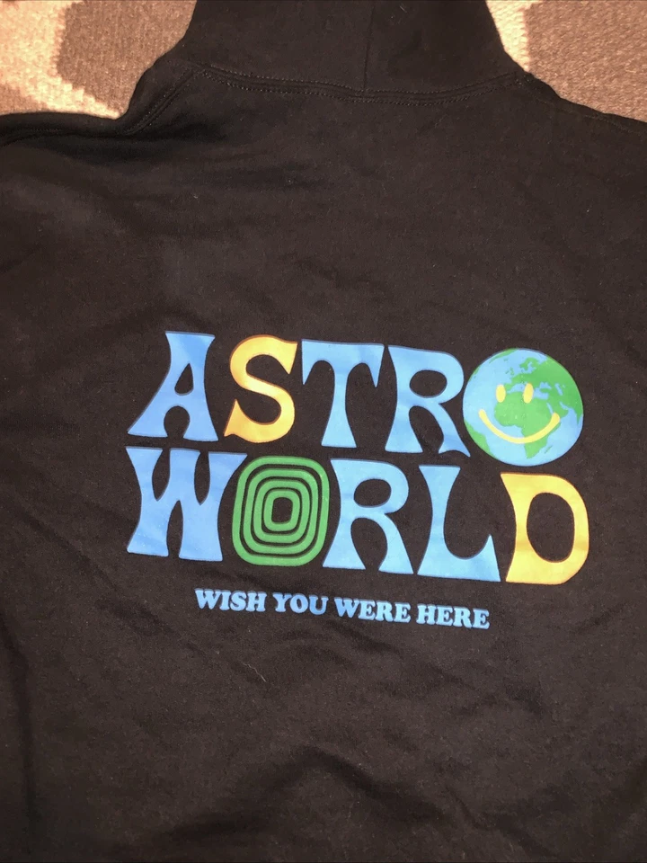 TRAVIS SCOTT CACTUS JACK ASTROWORLD WISH YOU WERE HERE TOUR HOODIE Medium - Image 3 of 4