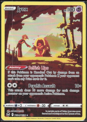 Jynx TG04/TG30 Holofoil Ultra Rare Silver Tempest Trainer Gallery NM Pokemon