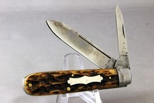 CHALLENGE CUTLERY CO. JACK KNIFE, Bone Handles, 1899-1928, Great Vintage Knife