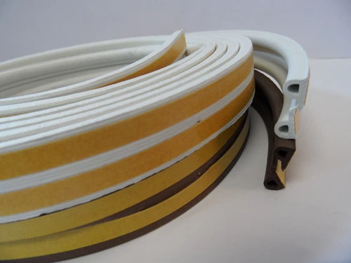 Exitex P Strip Draught Seal 5mtr Seals Gaps 2-5mm Fit all Windows and Doors