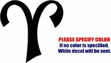 Aries Horoscope Astrological Graphic Die Cut decal sticker Car Truck Boat 9"