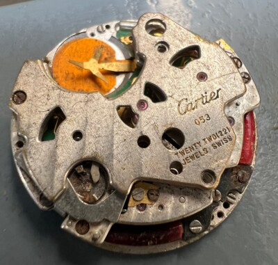 カルティエ キャリバー053 Original cartier quartz movement cal 053 Non working, parts repair