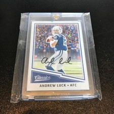 2017 Panini Classics Andrew Luck Signed Autographed Football Card Auto
