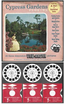 View Master A 961 Cypress Gardens Florida 1955-1958 3 Reel Packet