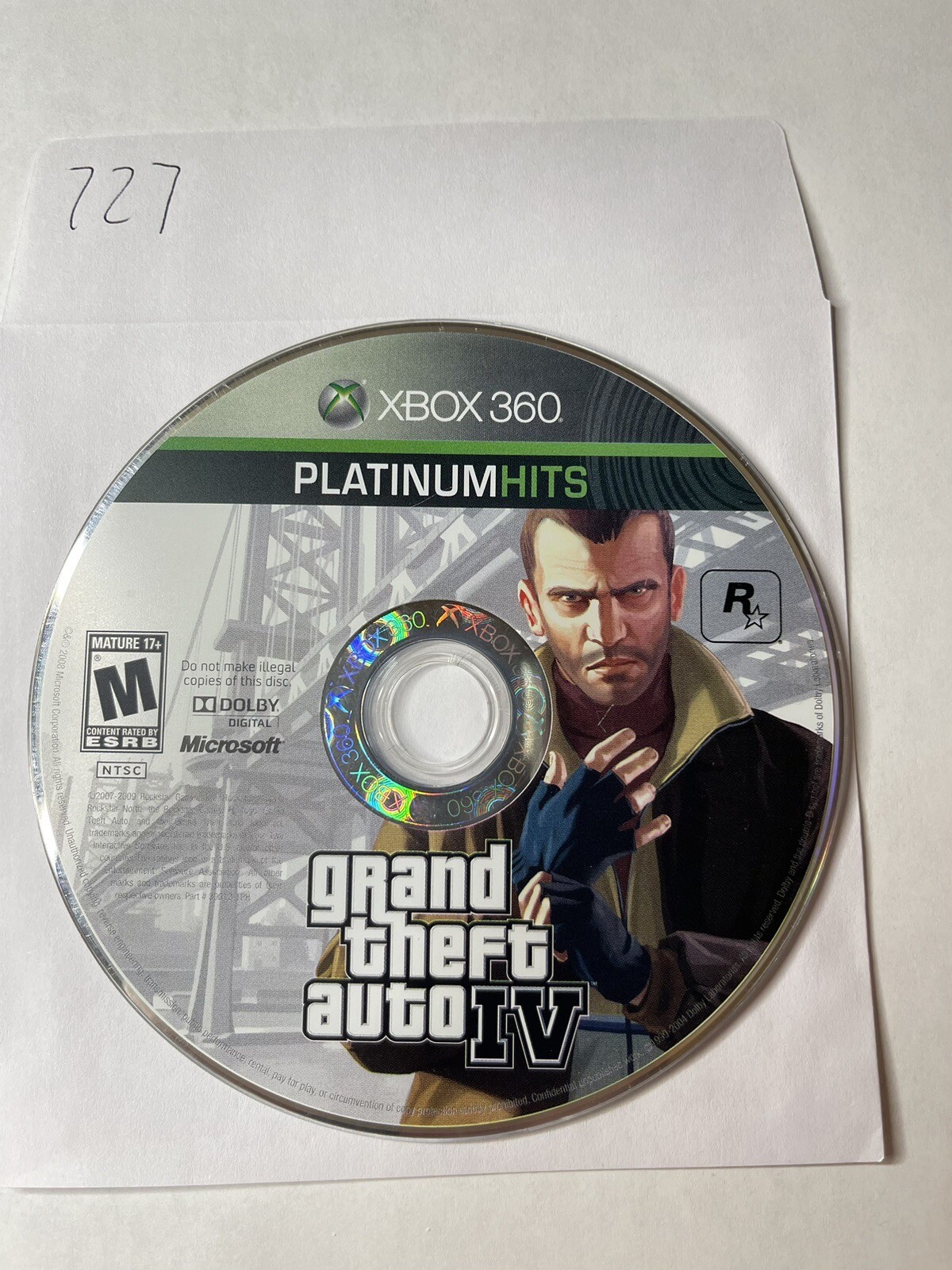 Grand Theft Auto IV (Xbox 360 disc only, 2008) PH Disc Only No Tracking 727 eBay