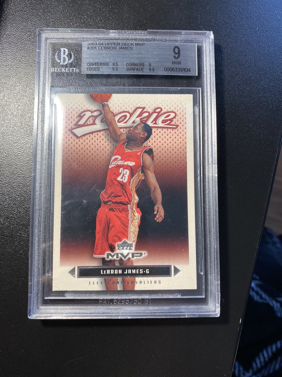 lebron james upper deck mvp rookie