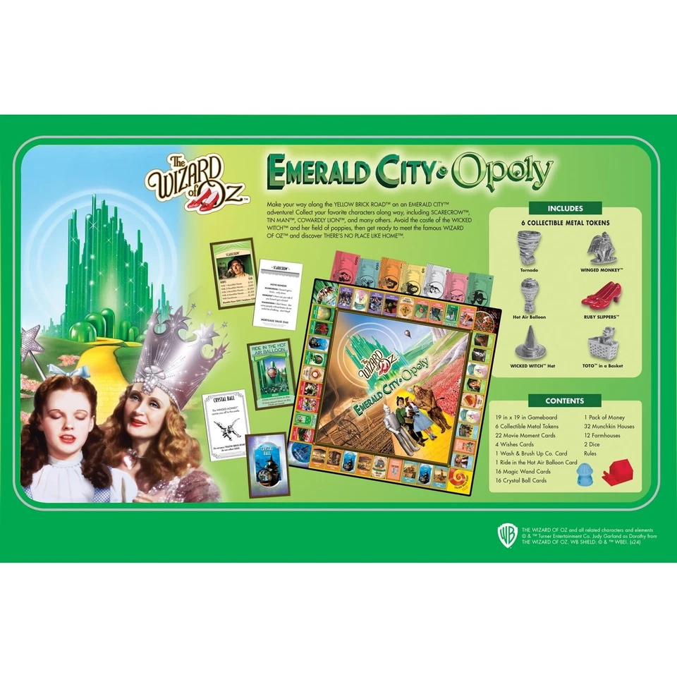 Wizard Of Oz - Juego Emerald City Opoly - Nuevo en caja Foto 3 de 4