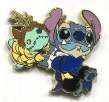 Disney Pin Stitch and Scrump as Beauty and The Beast Disney Store Japan