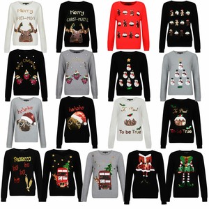 womens sparkly christmas jumper